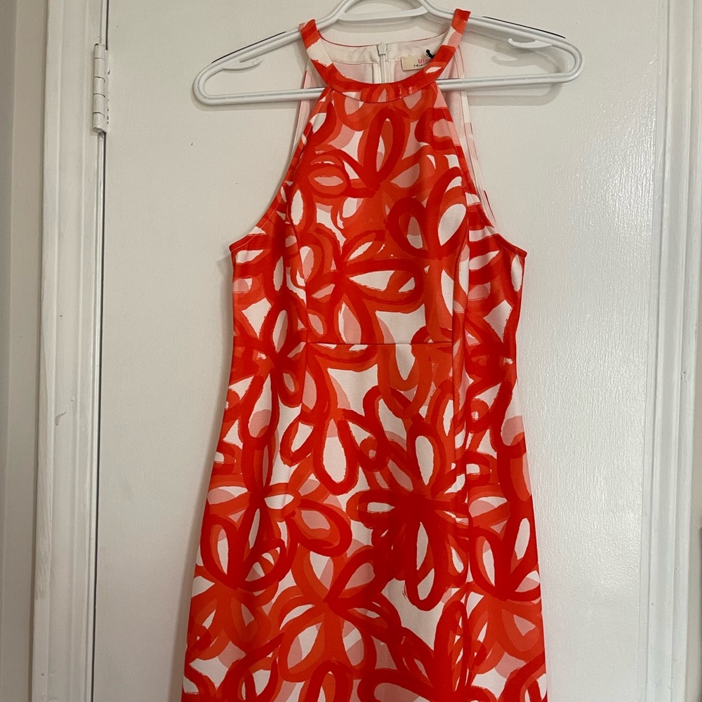 Trina Turk Red Orange Dress NWT